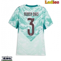 Portugal Ruben Dias #3 Replica Away Shirt Ladies World Cup 2026 Short Sleeve